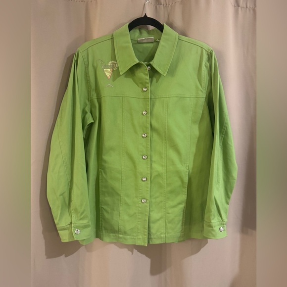 Women’s Green Vintage Quacker Factory Jacket - Picture 1 of 7